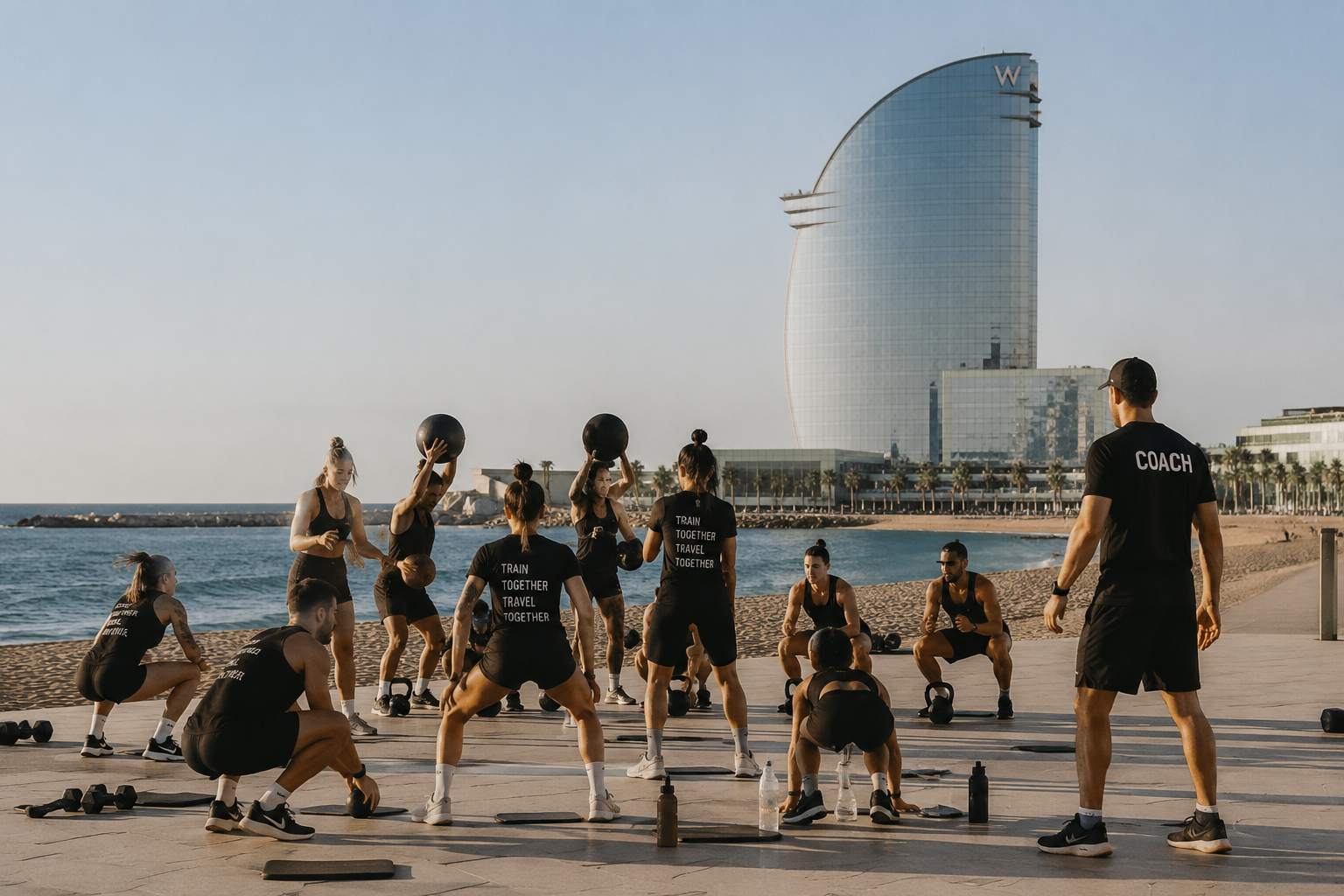 Hyrox training weekend, Barceloneta